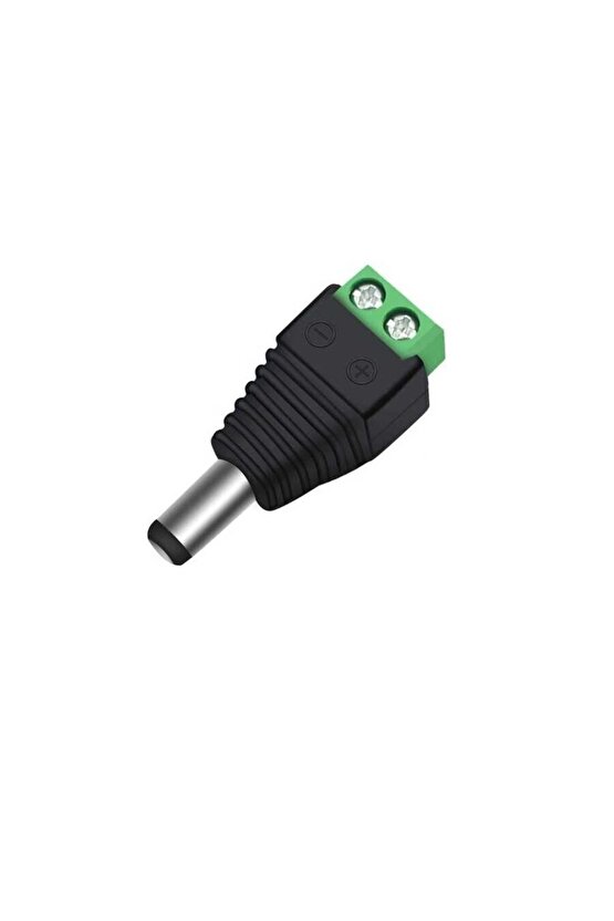 Klemens Girişli Erkek Dc Barrel Jack 5.5*2.5mm Power Plug Jak Adaptör Konnektör