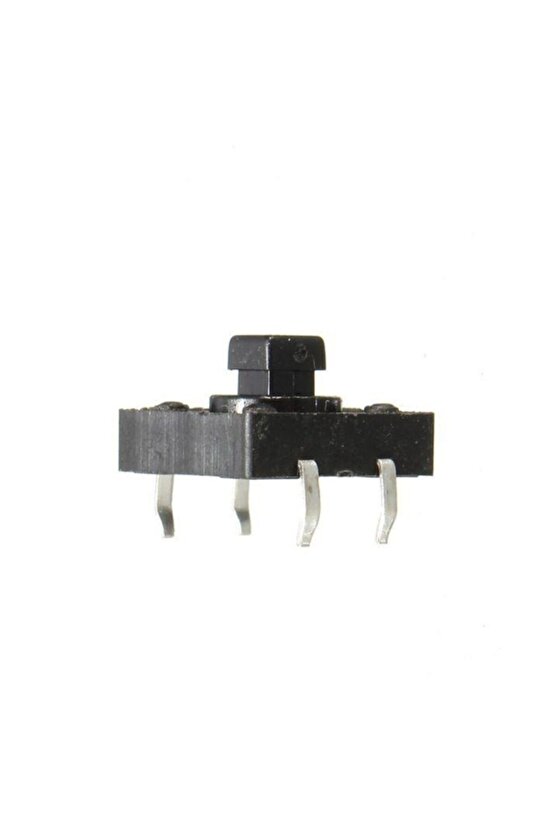 5 Adet 12x12x7.3mm 4 Pinli Siyah Push On Off Buton - Tact Switch