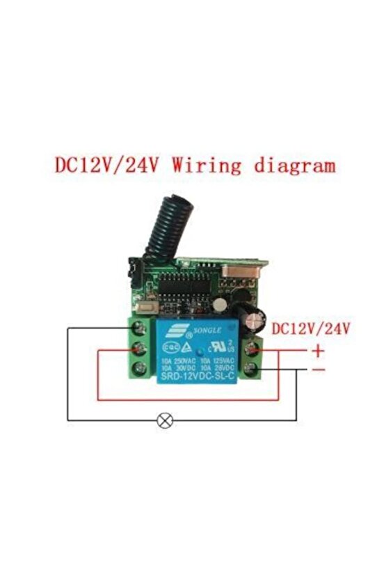 433 Mhz Rf Uzaktan Kumanda 10a Rf Alıcı Verici Transmitter Receiver 12v 1