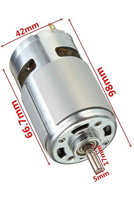 Rs775 12v 3000 Rpm Dc Motor Hobi Matkap, Cnc, Testere Motoru Rs 775