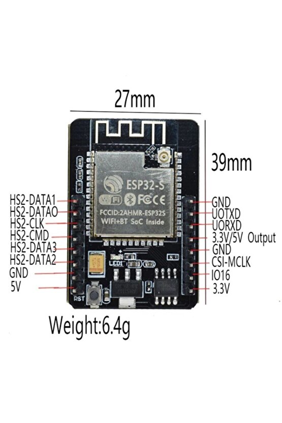 Esp32-cam + Esp32 Seri Wifi Esp32 + Ov2640 Kamera Esp32 Cam