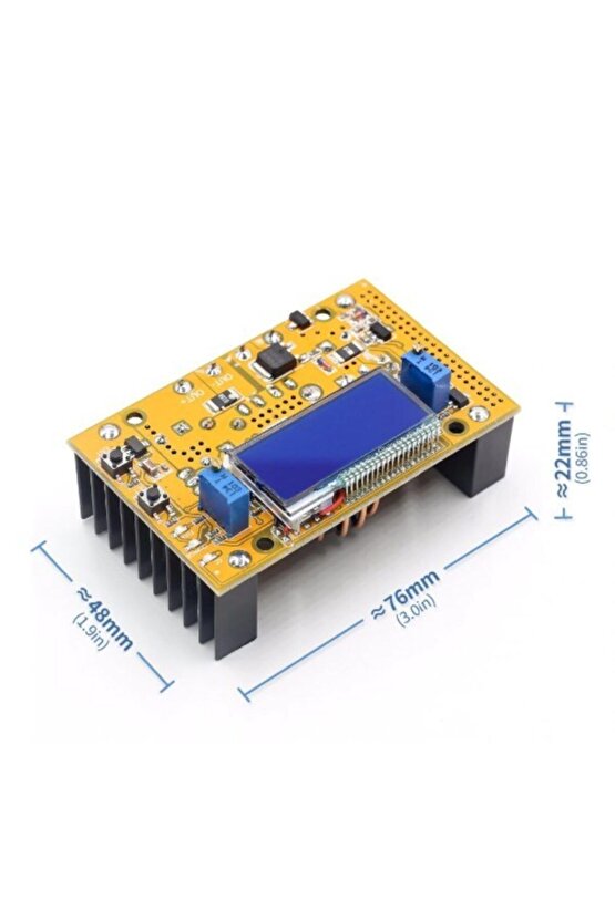 Dc-dc Converter Lcd Ekran Voltaj Akım Göstergeli 10-32v -11-60v