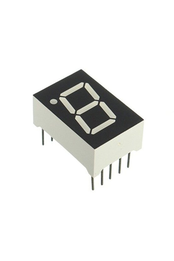 5 Adet - 1 Digit 7 Segment 14mm Ortak Anot Display