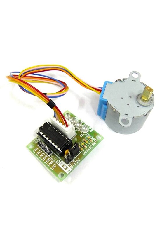 Arduino 28 BYJ-48 Redüktörlü Step Motor ve ULN2003A Step Motor Sürücü Kartı