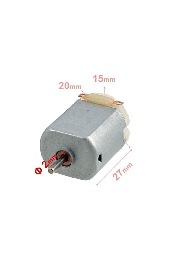 10 Adet Dc Motor Deney Motoru 3v 6v Motor Yüksek Devir Dinamo Motor D.m