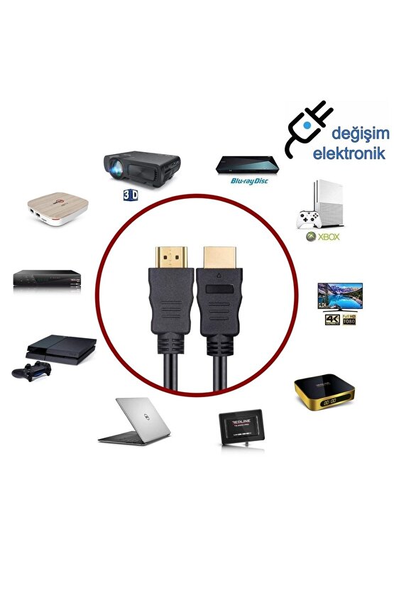 15 Metre 3d Full Hd Hdmi Tv Uydu Alıcısı Kablosu