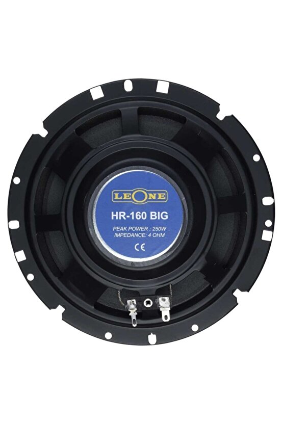 Hr-160 Bıg 250w 125 Rms 16 Cm 2 Adet Oto Hoparlör