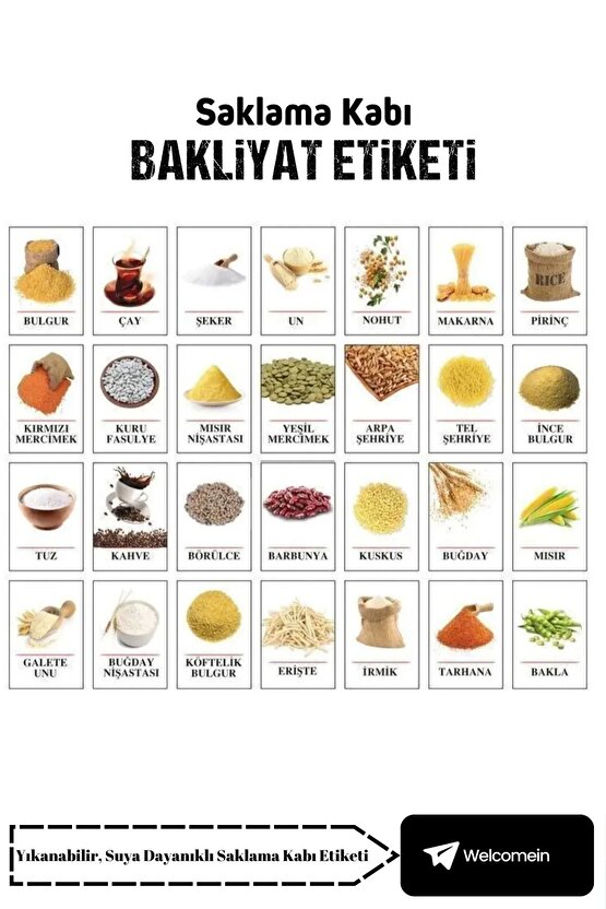 6lı 12 Parça Dikdörtgen 2000ml Erzak Baharat Bakliyat Saklama Kabı Çeyiz Seti 28 Etiket Hediyeli