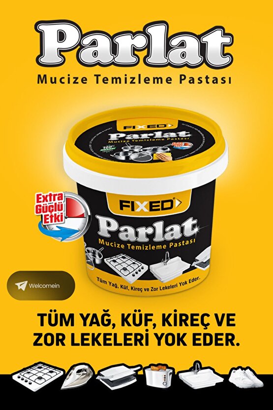 Sgs Parlat Çok Amaçlı Mucize Temizleyici Pasta Yağ Küf Kireç Çözücü Zor Lekeler (1 ADET)