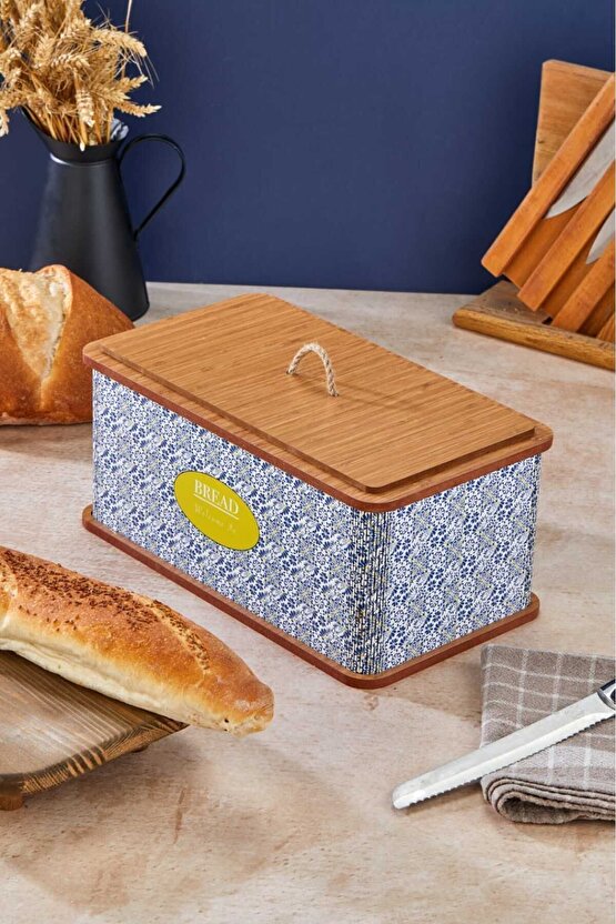 Özel Tasarım Doğal Ahşap Ekmeklik Sepeti Lüks Ekmeklik Kutusu Çok Amaçlı Kutu Mutfak Kitchen Bread