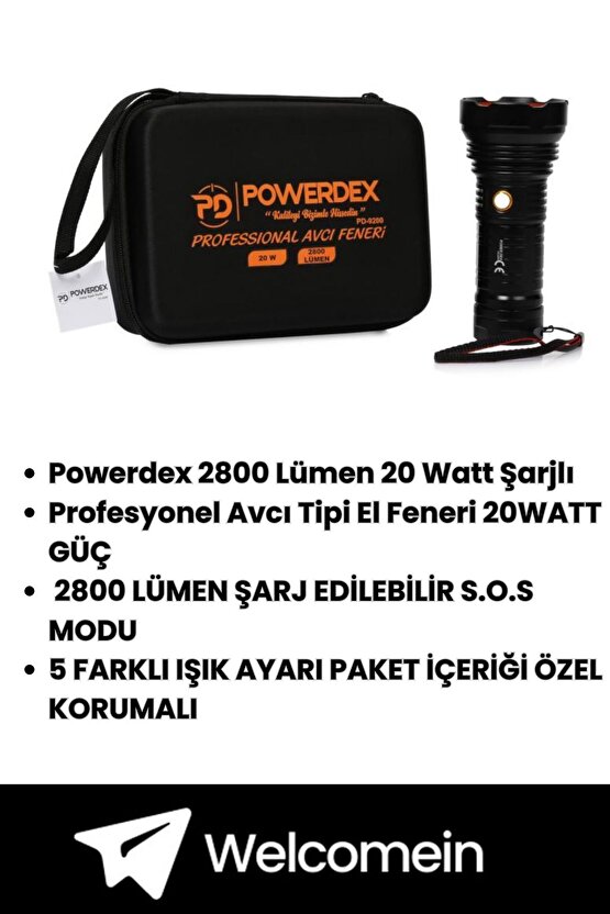 Profesyonel Avcı Feneri Pd-9200