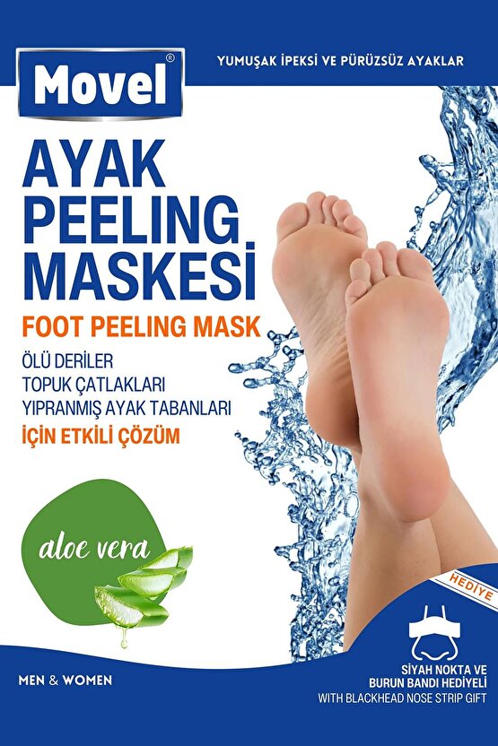 Ayak Peeling Maskesi Çorabı Sihirli Kristal Epilatör Tüy Alma Silgisi Alıcı Topuk Törpüsü 3lü Set