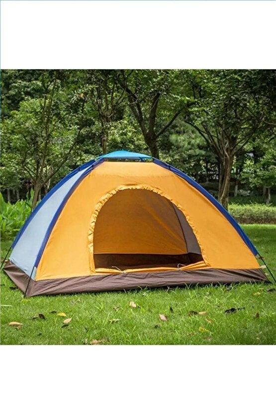 6 Kişilik Renkli Kolay Kurulum Kamp Çadırı Dayanıklı Dış Mekan Outdoor 220x250x150