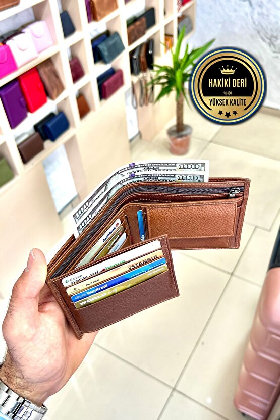 Lupen Taba Erkek Hakiki Deri Kişiye Özel isim Baskılı Cüzdan