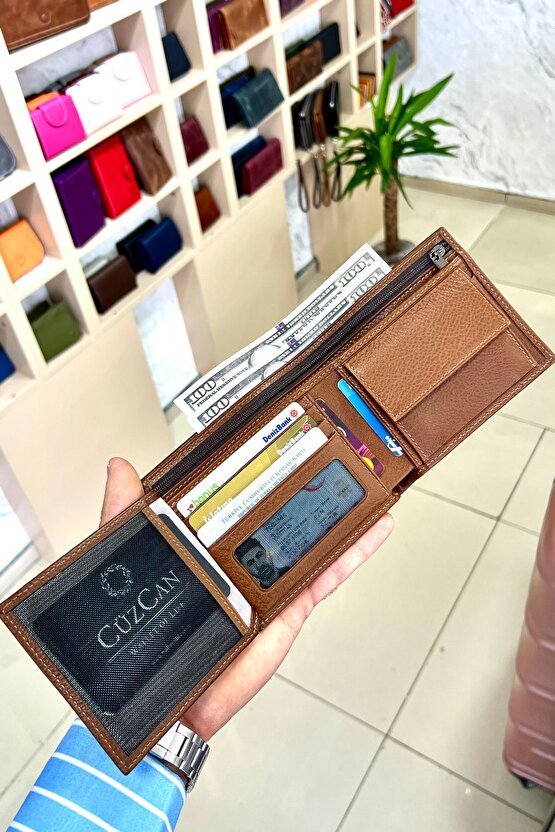 Lupen Taba Erkek Hakiki Deri Kişiye Özel isim Baskılı Cüzdan