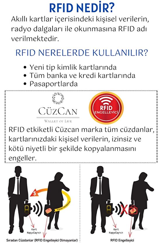 Unisex Rome Siyah Hakiki Deri Mini Cüzdan Mıknatıslı