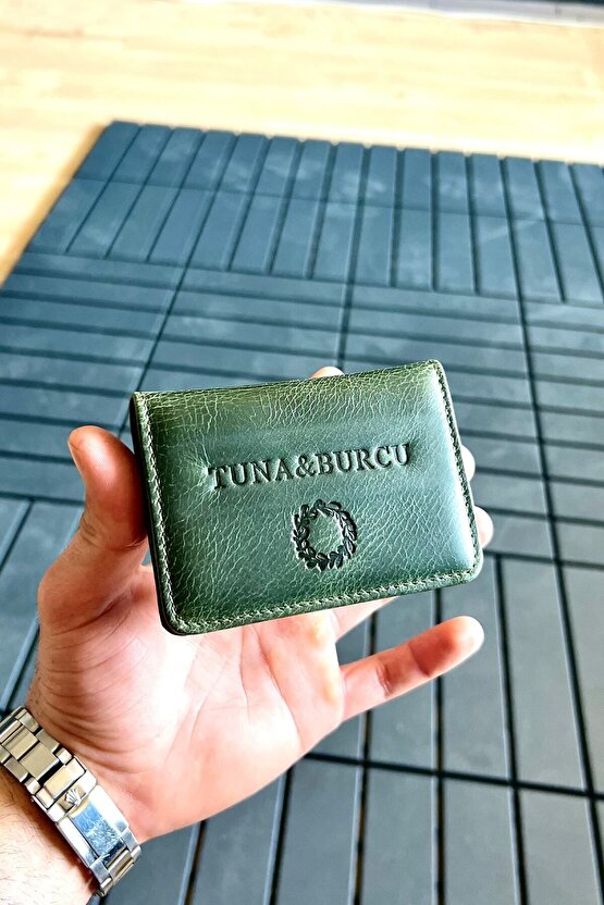 Unisex Rome Antik Kahve Hakiki Deri Mini Cüzdan Mıknatıslı