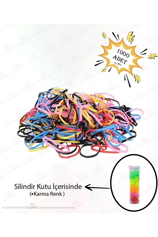 Saç Örgü Tokası 4 Paket, Lastik Toka, Çok Tokası, Kutulu Lastik Toka