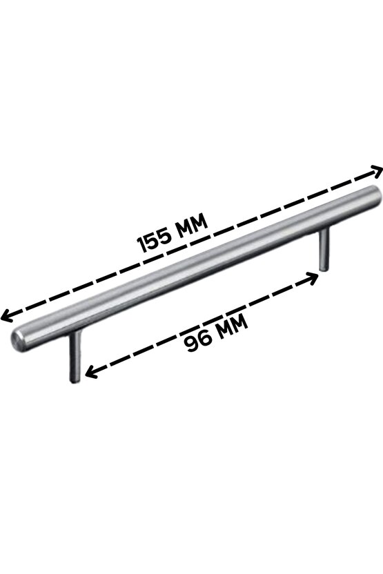 5 ADET Keijo INOX 96mm Paslanmaz Kulp (mobilya, dolap kulbu, kulp modeli)