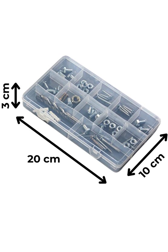 Cassetta S 2 ADET 12 Bölmeli Çok Amaçlı Takı ve Aksesuar Düzenleyici Saklama Kutusu