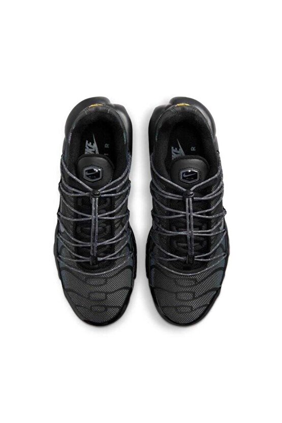 Air Max Plus Surfaces With Toggle Laces and in BlackMetallic Silver FZ2770-001