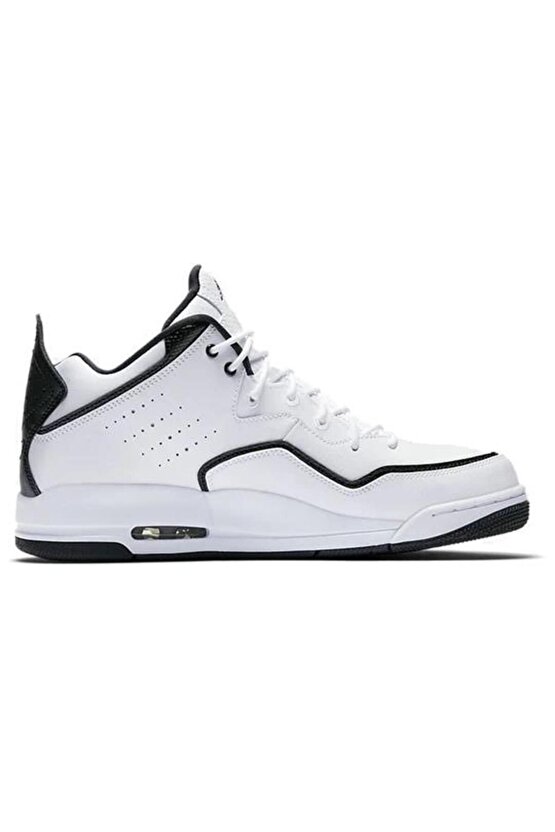 Air Jordan Courtside 23 White Black Leather Sneaker Erkek Deri Basketbol Ayakkabısı Limited E