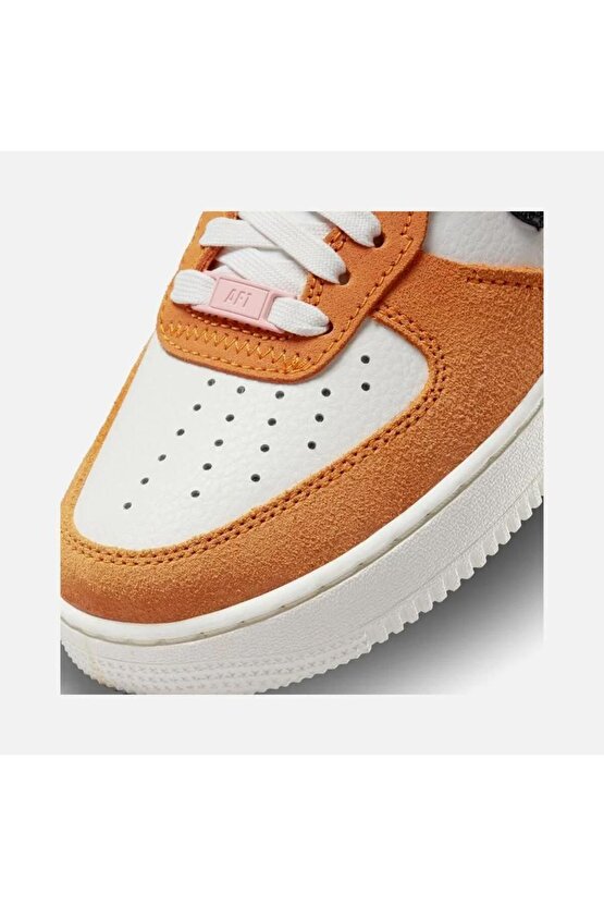 Air Force 1 LXX Sneaker Kadın Spor Ayakkabı White & Orange LİMİTED EDİTİON DQ0858-100 DQ0858-1