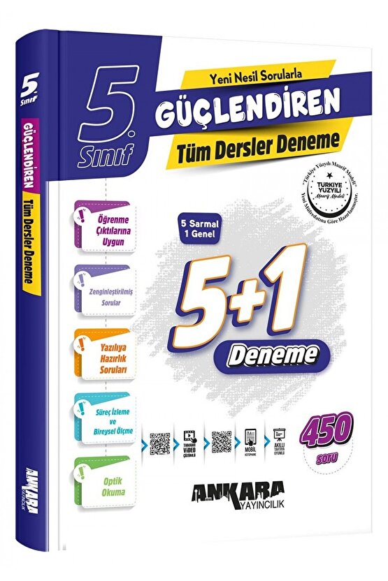 ANKARA YAYINCILIK 5.SINIF GÜÇLENDİREN TÜM DERSLER DENEMELERİ