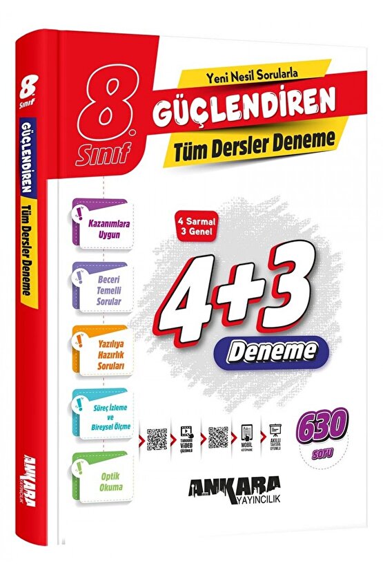 8.sınıf Güçlendiren Tüm Dersler Denemeleri