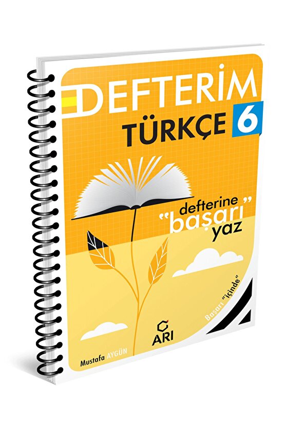 Arı Yayınları 6. Sınıf Türkçe Defterim GÜNCEL 2025 BASKI