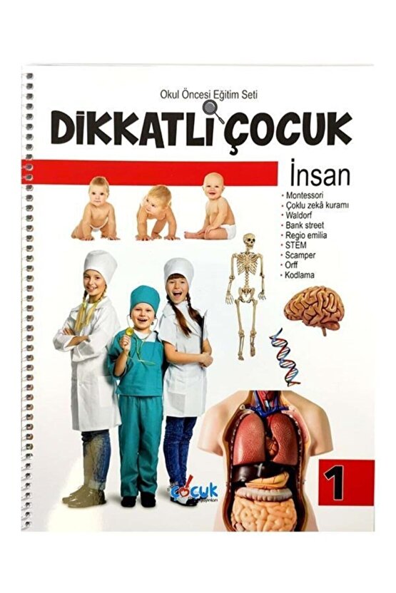 Dikkat Çocuk 5 Yaş Dikkatli Çocuk Okul Öncesi Eğitim Seti