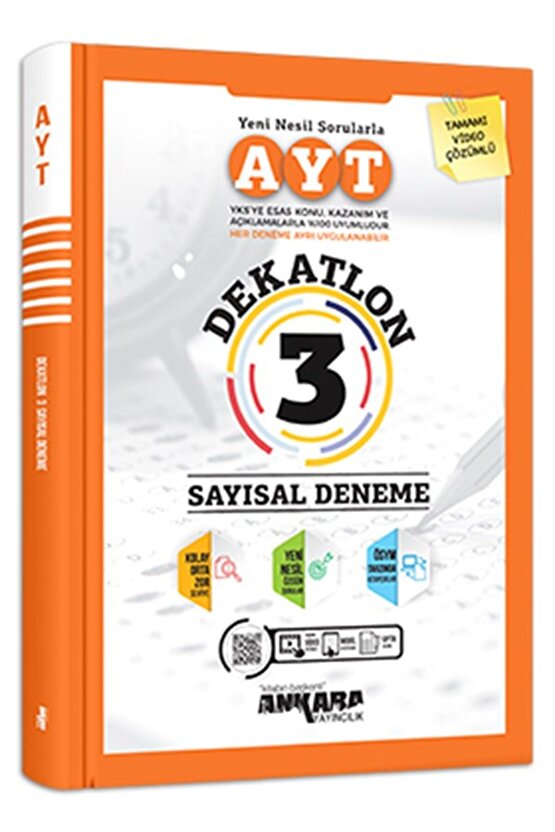 Ankara Yayınları Ayt Dekatlon 3 Sayısal Deneme