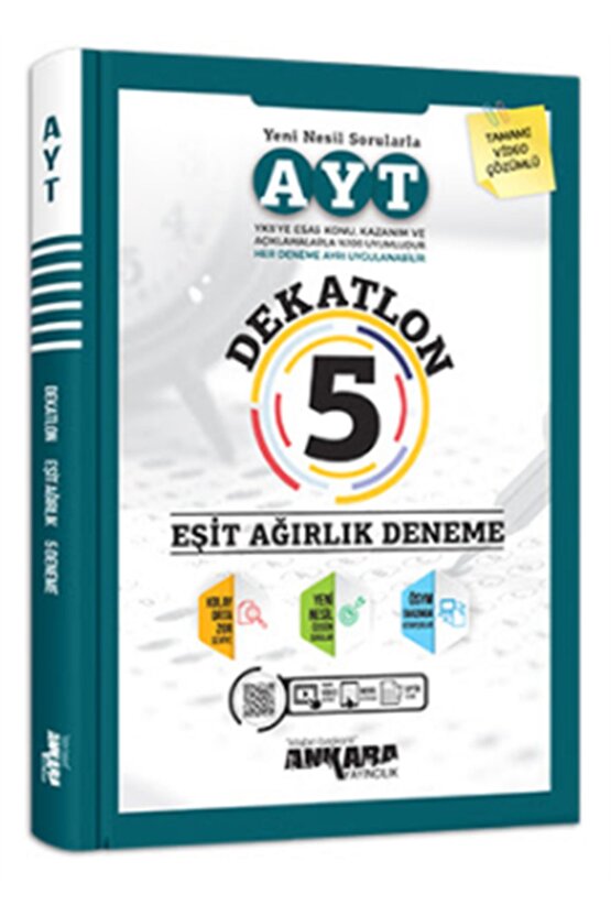 Ankara Yayıncılık Ayt Dekatlon 5 Eşit Ağırlık Deneme