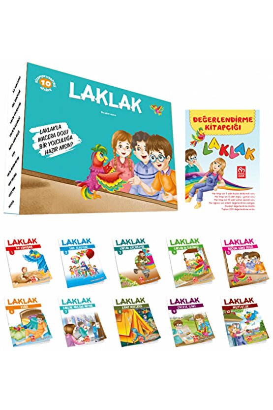 Laklak Hikaye Serisi 10 Kitap  Sema Sürmeli Ünlü  Model Eğitim Yayıncılık  9786057855176