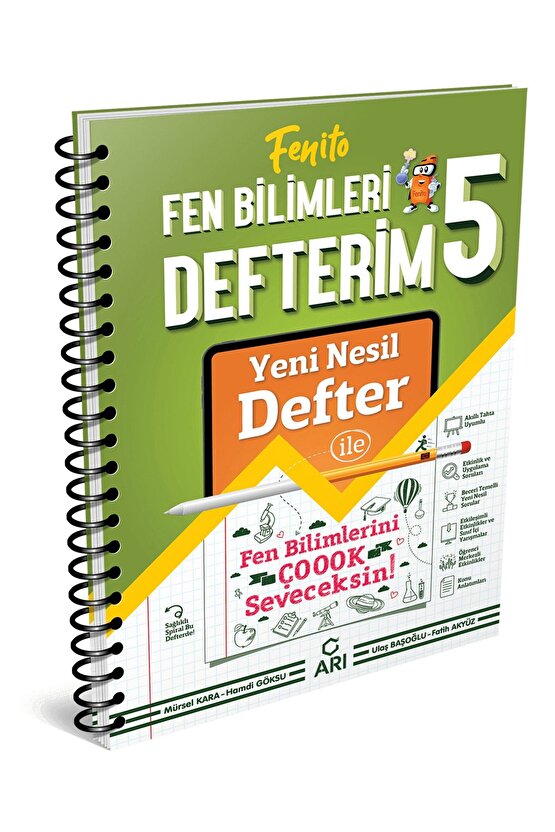 5. Sınıf Fen Bilimleri Konu Anlatım Defterim Fenito Arı Yayın (kitapsenine Özel Güncel Baskıdır)