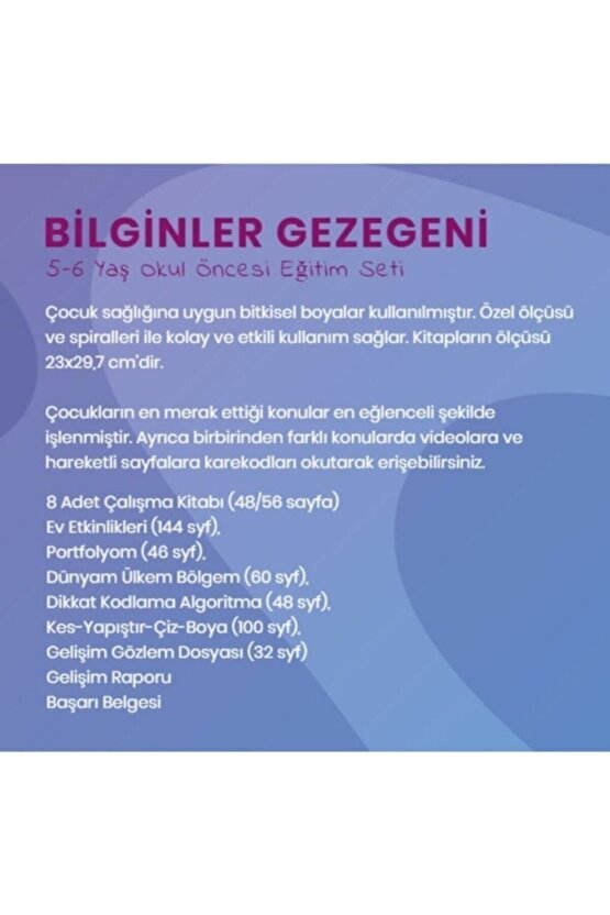 Bilginler Gezegeni Okul Öncesi Eğitim Seti