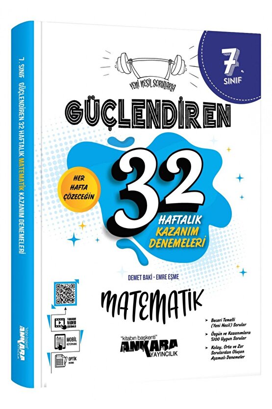 7. Sınıf Güçlendiren 32 Haftalık Matematik Kaza