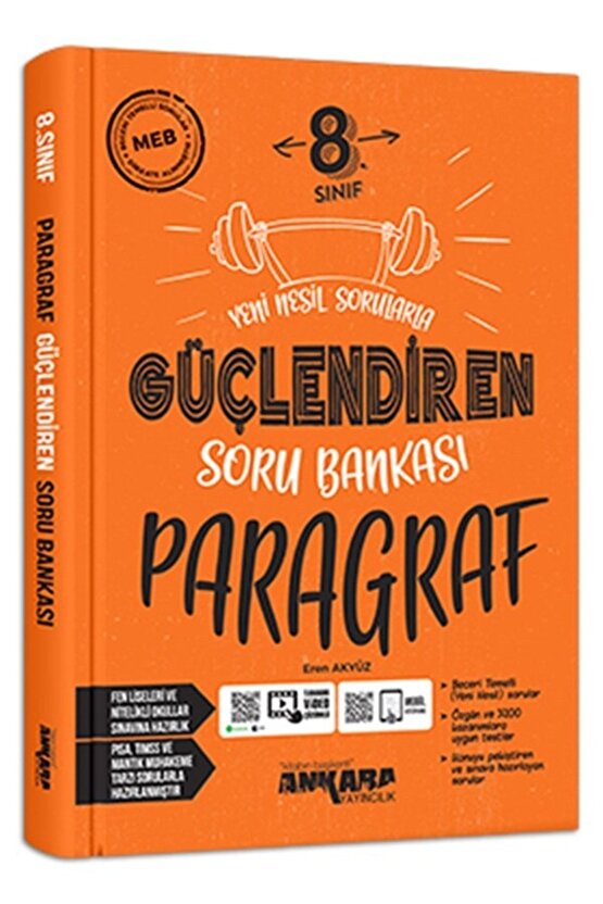 8. Sınıf Paragraf Güçlendiren Soru Bankası & 8. Sınıf Türkçe Güçlendiren Soru Bankası