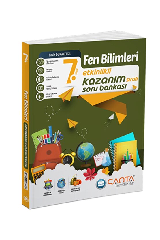 Çanta Yayınları 7 Sınıf Fen Bilimleri Etkinlikli Kazanım Soru Bankası Yeni