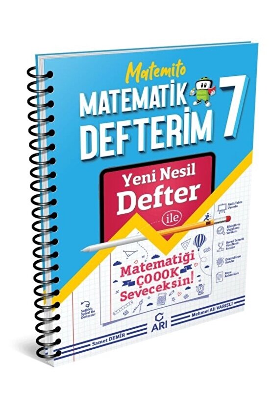 2024 Arı Yayınları 7.sınıf Matemito Matematik Defterim Güncel Baskı