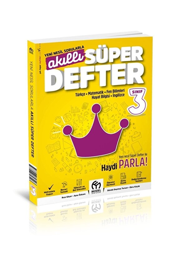 3.sınıf Süper Akıllı Defter - Yeni Nesil Sorular