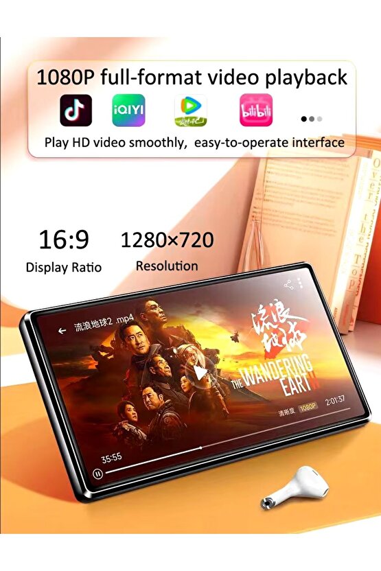 Wi̇fi̇ Mp3-mp4 Player 5 İnç Ekranli 32gb Androi̇d Müzi̇k Çalar Fm Radyo Ses Kayit Bluetooth