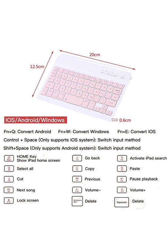 BLUETOOTH + USB WİRELESS KLAVYE MOUSE SETİ SESSİZ ŞARJLI BT+USB MOUSE & KEYBOARD SET