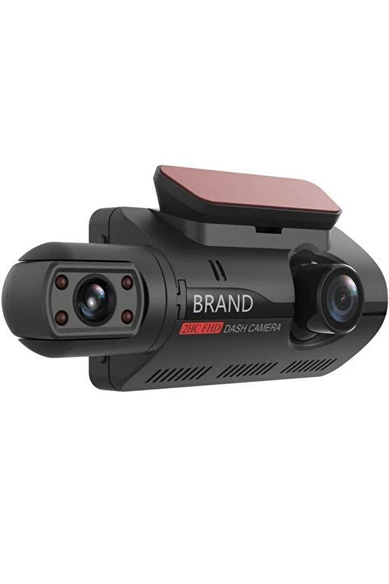 2 KAMERALI ARAÇ İÇİ KAMERA EKRANLI 2 LENS CARDVR DASH CAM ÖN VE İÇ