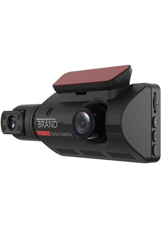 2 KAMERALI ARAÇ İÇİ KAMERA EKRANLI 2 LENS CARDVR DASH CAM ÖN VE İÇ