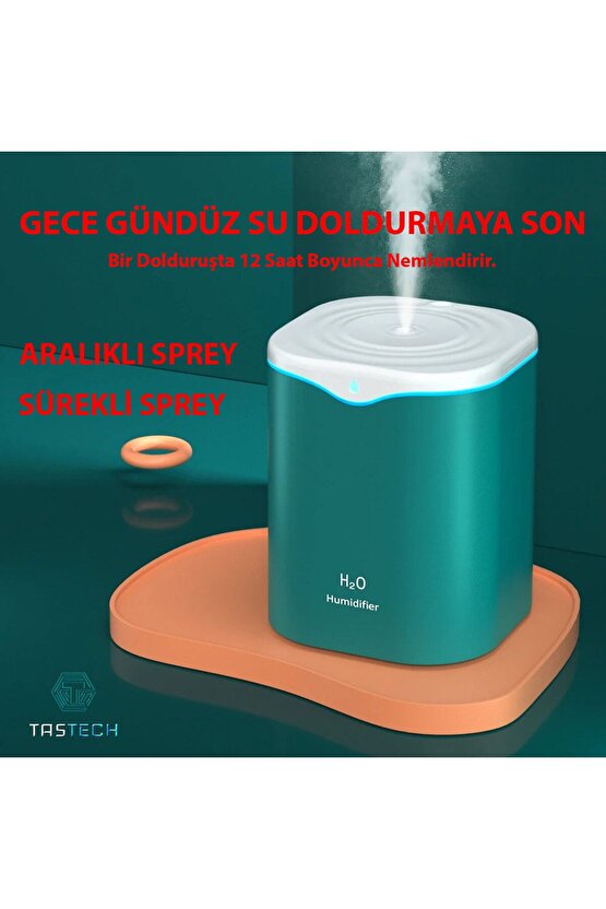 2 LİTRE ODA HAVA NEMLENDİRİCİ HUMUDİFİER AROMA THERAPY KOKU BUHAR MAKİNESİ