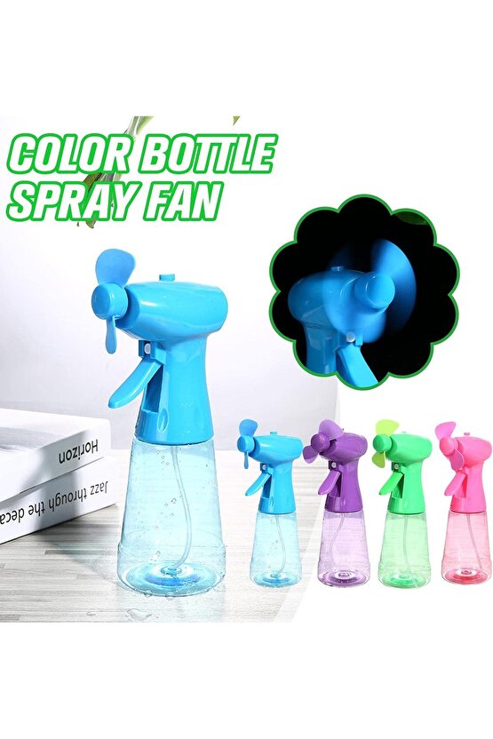 SULU FAN VANTİLATÖR SERİNLETİCİ MİNİ KLİMA YÜZ SOĞUTMA FANI 350 ML SU TANKI PİLLİ WATER SPRAY FAN