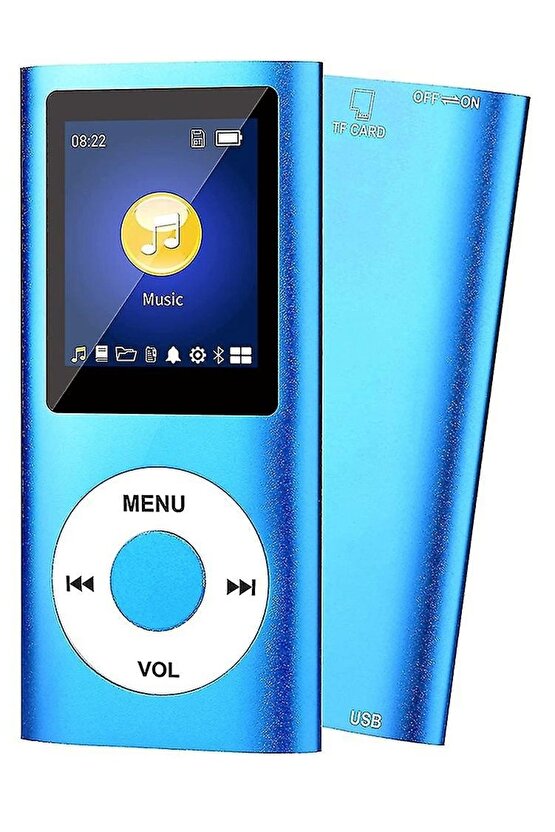 METAL MP3 ÇALAR DİJİTAL EKRANLI MP4 PLAYER SES KAYIT FM RADYO 32GB HAFIZA KARTI HEDİYE