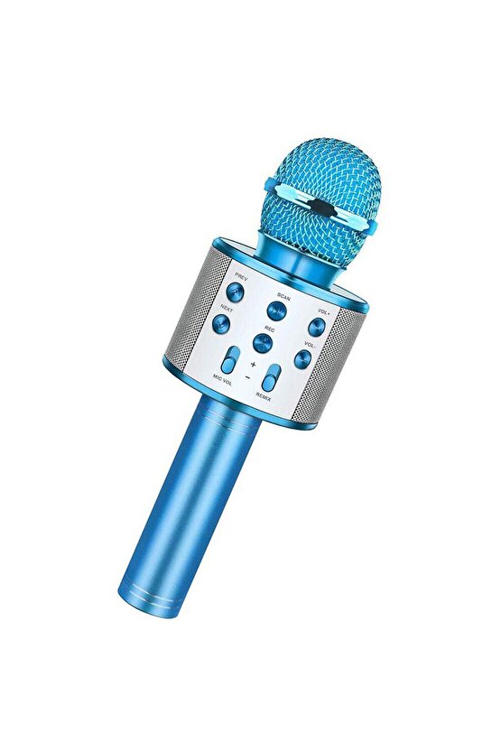 ŞARJLI KABLOSUZ KARAOKE MİKROFON BLUETOOTH HOPARLÖR SES DEĞİŞTİRME ÖZELLİKLİ SD KART USB GİRİŞLİ