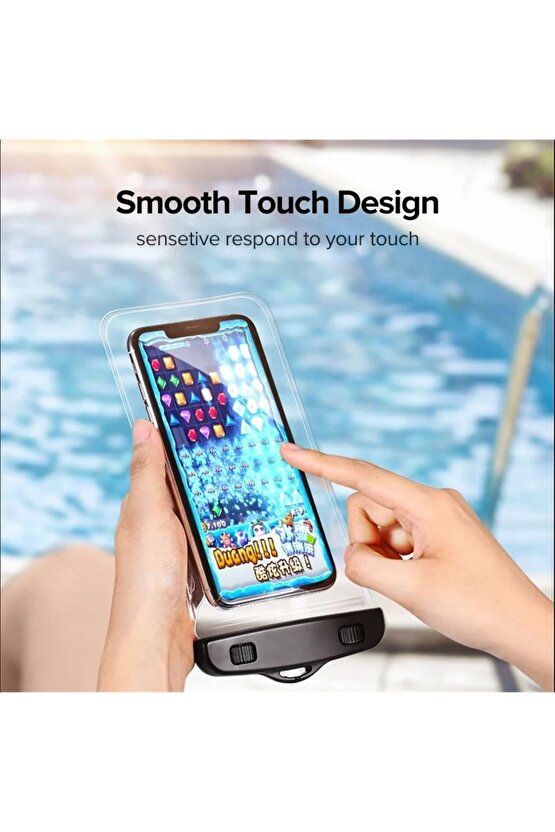 SU GEÇİRMEZ TELEFON KILIFI HAVUZ DENİZ YAĞMUR DA KULLANIM BOYUN ASKI İPLİ WATERPROOF PHONE CASE